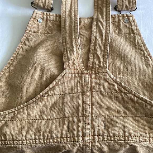 Free People Torn Up Skirtall Overall Skirt mini in industrial tan - Picture 10 of 16